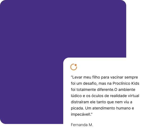 Depoimento sobre atendimento de vacinação